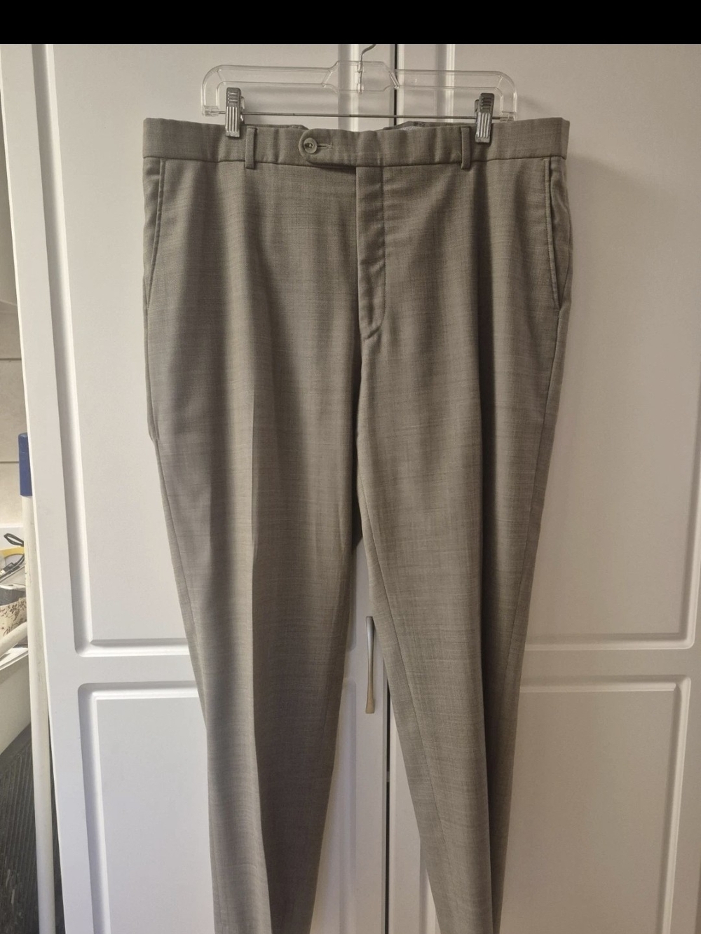 Ballin 38x30 Light Brown Super 110s Wool Comfort Eze Dress Men’s Pants.